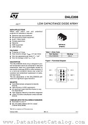 DALC208 datasheet pdf ST Microelectronics