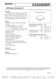 CXA3355ER datasheet pdf SONY