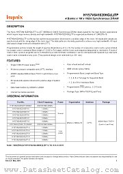 HY57V641620HGT(P)-P(I) datasheet pdf Hynix Semiconductor