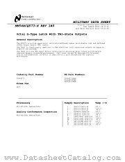 5962-9218001MSA(54ACQ573FMQB) datasheet pdf National Semiconductor