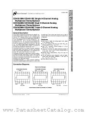 CD4052BMJ/883 datasheet pdf National Semiconductor