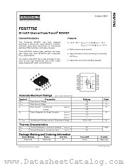 FDS7779Z datasheet pdf Fairchild Semiconductor