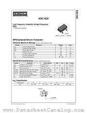 KSC1623YMTF datasheet pdf Fairchild Semiconductor