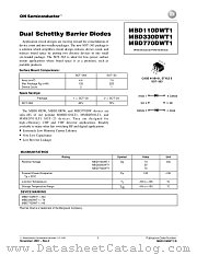 MBD110DW datasheet pdf ON Semiconductor