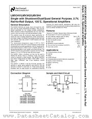 LMV342MAX datasheet pdf National Semiconductor