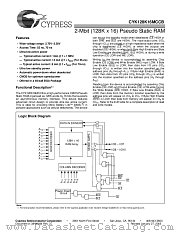 CYK128K16MCCBU-70BVI datasheet pdf Cypress