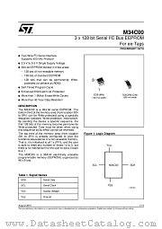 M34C00-WMN6 datasheet pdf ST Microelectronics