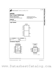 5962-87613012A(54AC20LMQB) datasheet pdf National Semiconductor