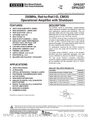 OPA357AIDDAR datasheet pdf Texas Instruments
