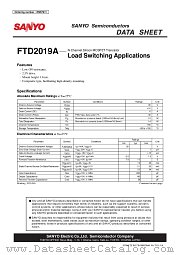 FTD2019A datasheet pdf SANYO