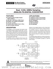ADS2806Y/1K5 datasheet pdf Texas Instruments