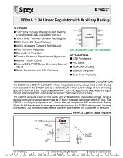 SP6231EN-L-3.3 datasheet pdf Sipex Corporation