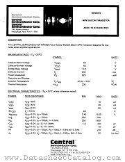 MPS8097 datasheet pdf Central Semiconductor
