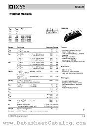 MCC21-08IO8B datasheet pdf IXYS