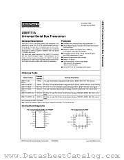 USB1T11AMX_NL datasheet pdf Fairchild Semiconductor