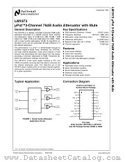 LM1973MX datasheet pdf National Semiconductor