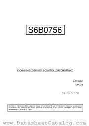 S6B0756 datasheet pdf Samsung Electronic