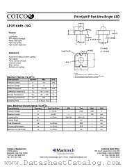 LP377AHR1-70G datasheet pdf Marktech Optoelectronics