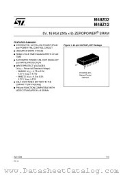 M48Z12-150PC1 datasheet pdf ST Microelectronics