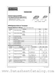 KSH29ITU datasheet pdf Fairchild Semiconductor