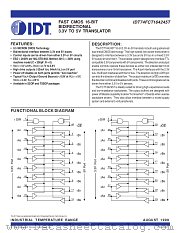 IDT74FCT164245TPAG datasheet pdf IDT