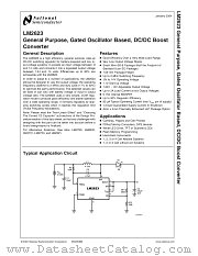 LM2623LDX datasheet pdf National Semiconductor