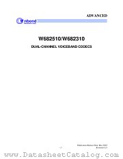 W682310 datasheet pdf Winbond Electronics