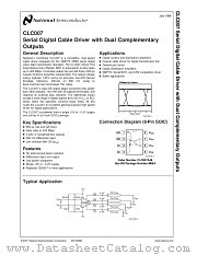 SD007EVK datasheet pdf National Semiconductor