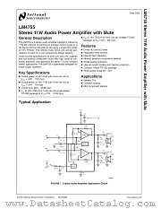 LM4755TS datasheet pdf National Semiconductor