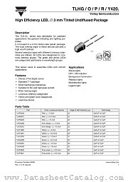 TLHY4201 datasheet pdf Vishay