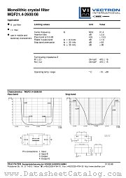 MQF21.4-2600/08 datasheet pdf Vectron