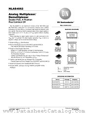 NLAS4052DR2 datasheet pdf ON Semiconductor