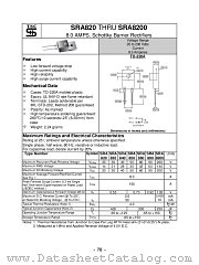 SRA830 datasheet pdf Taiwan Semiconductor