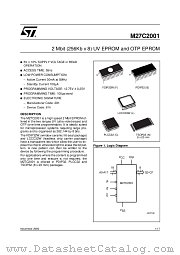 M27C2001-55C1 datasheet pdf ST Microelectronics