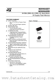 M29W640DB90N6E datasheet pdf ST Microelectronics