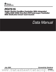 PCI7515 datasheet pdf Texas Instruments