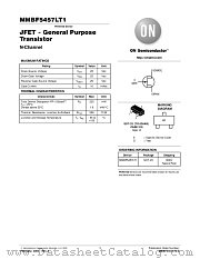 MMBF5457LT1 datasheet pdf ON Semiconductor