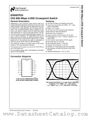 LVDSCP22EVK datasheet pdf National Semiconductor