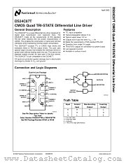 DS34C87TMX datasheet pdf National Semiconductor