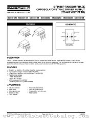 MOC3010TVM datasheet pdf Fairchild Semiconductor