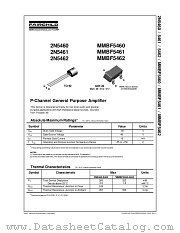 2N5461_D74Z datasheet pdf Fairchild Semiconductor