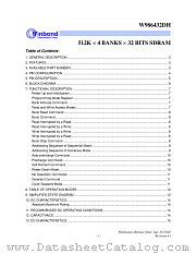 W986432DH-7L datasheet pdf Winbond Electronics