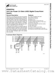 DS90CP04TLQ datasheet pdf National Semiconductor