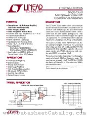 LTC2054HV datasheet pdf Linear Technology
