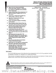 SN74ALVTH16240DLR datasheet pdf Texas Instruments