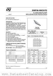 EMIF06-HMC01F2 datasheet pdf ST Microelectronics