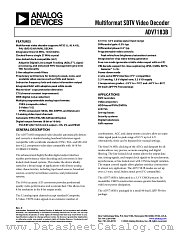ADV7183B datasheet pdf Analog Devices