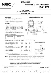 UPA1722G-E1 datasheet pdf NEC