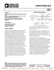 7B31-03-2 datasheet pdf Analog Devices