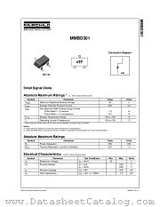 MMBD301_NL datasheet pdf Fairchild Semiconductor
